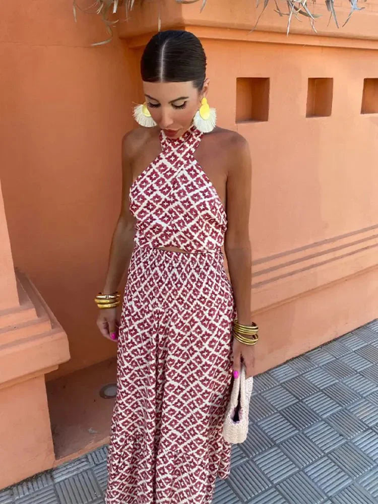 Maxikleid mit amerikanischem Ausschnitt
