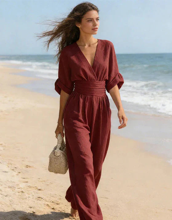 Eleganter Jumpsuit mit weitem Bein