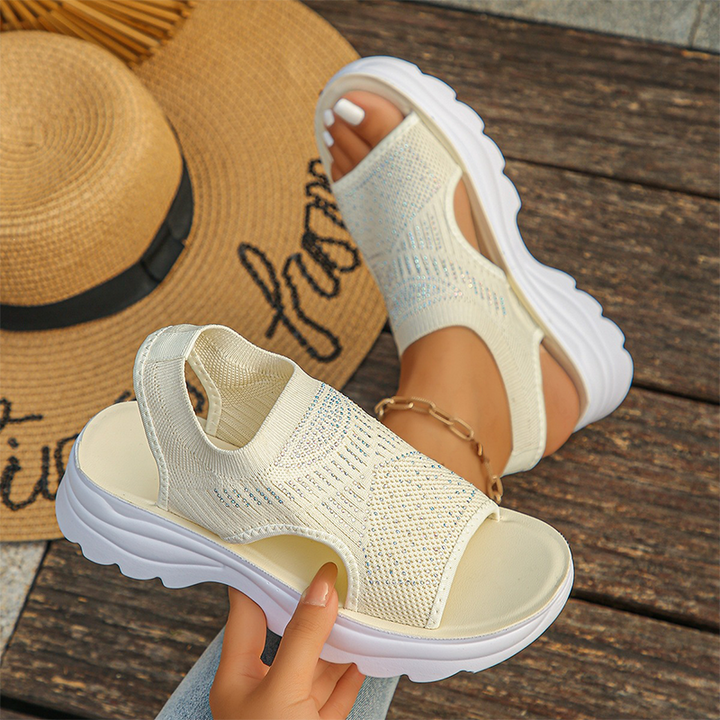 Atmungsaktive Mesh-Sandalen für Damen