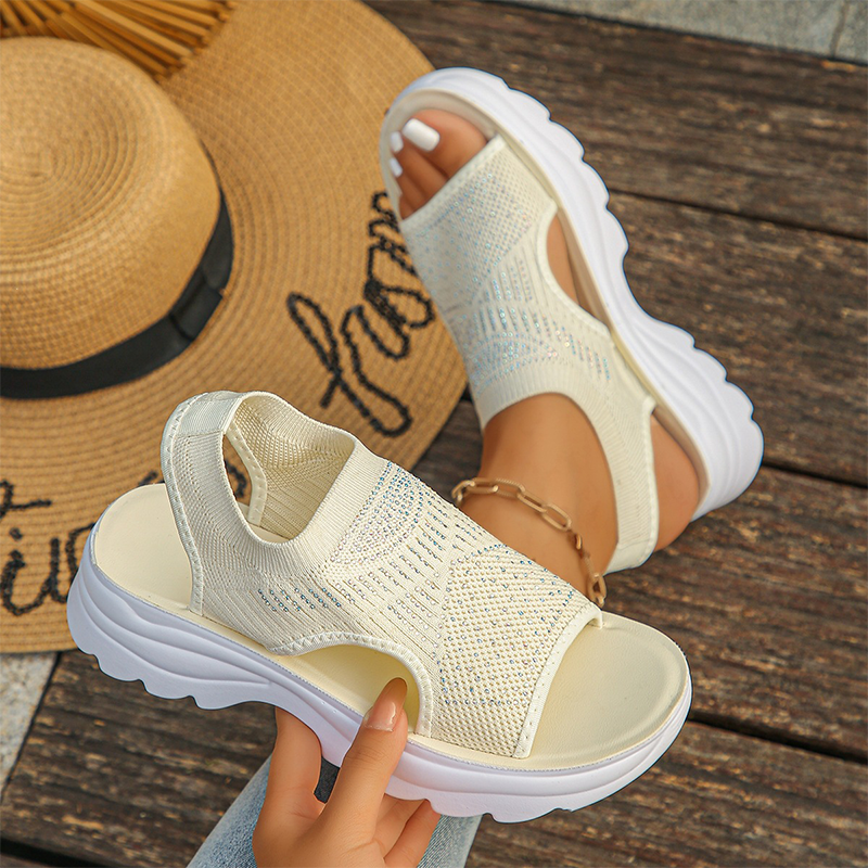 Atmungsaktive Mesh-Sandalen für Damen