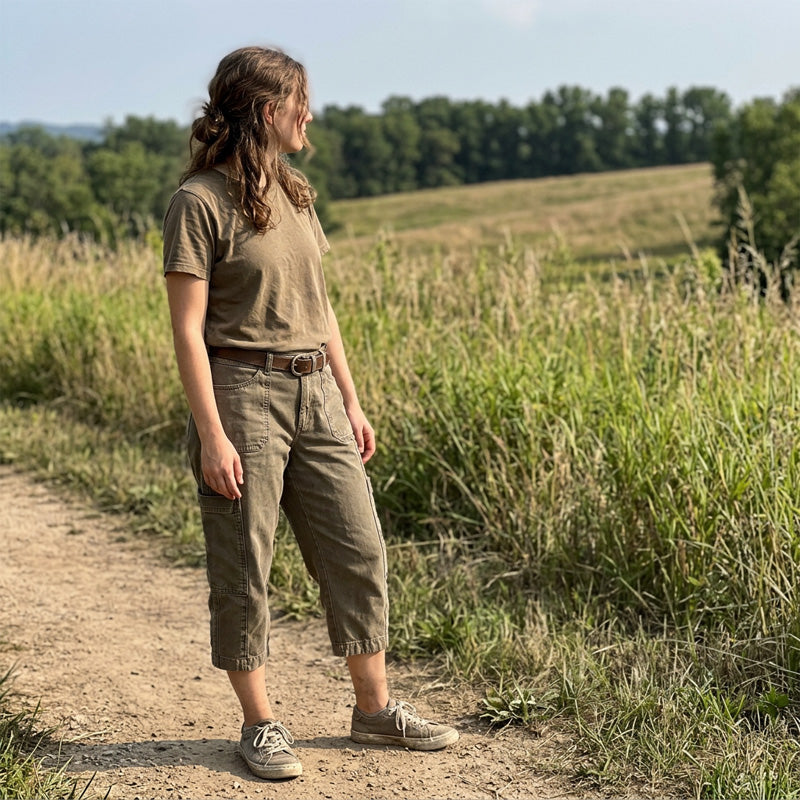 Cargo-Caprihose aus Denim (1 kaufen, 1 GRATIS dazu)